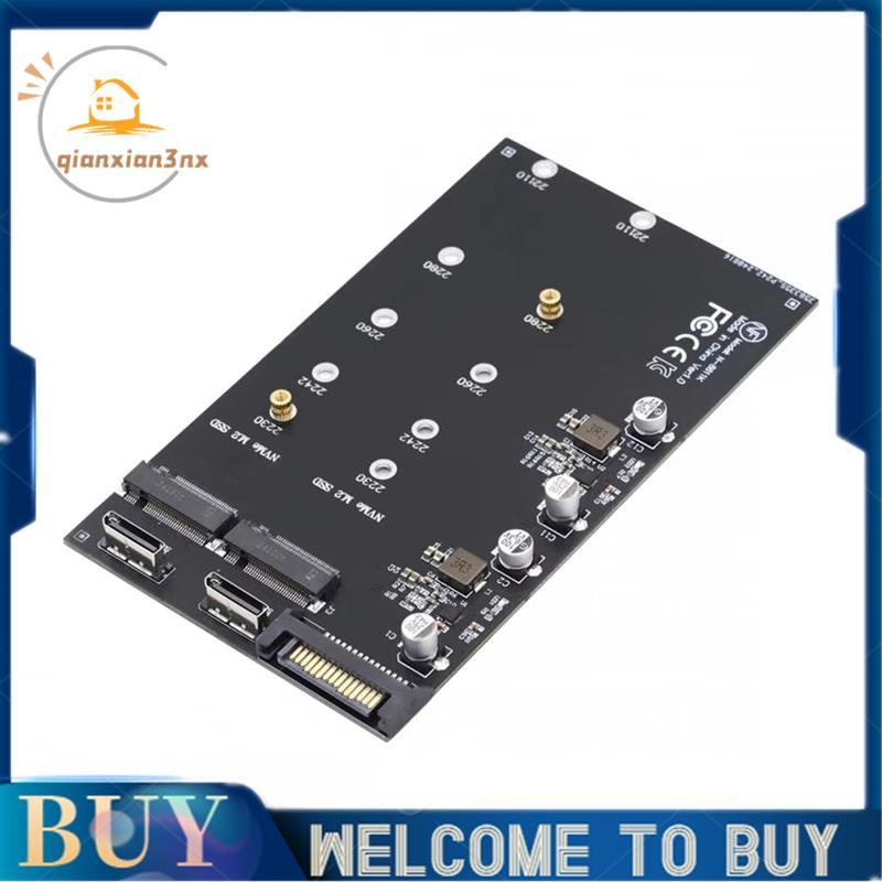 SFF-8611 SFF-8612 Oculink sang Dual M.2 NVME NGFF M-Key PCIe Riser Card SSD 2280 22110mm Adapter cho