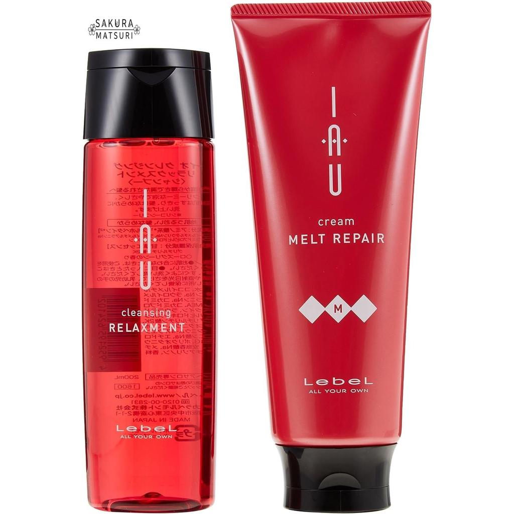 【Lebel】Bộ 2 sản phẩm gội đầu và kem dưỡng phục hồi da Lebel Io Cleansing Relaxation Shampoo & Cream 