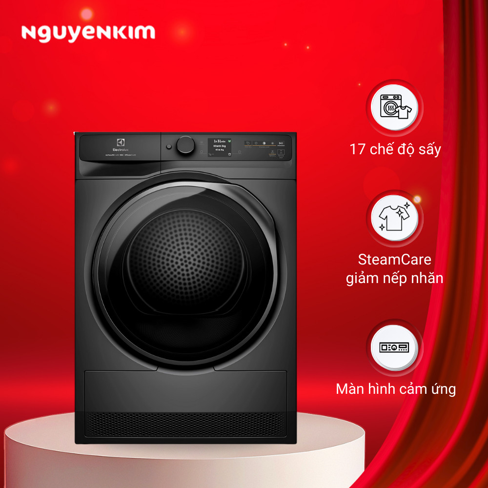 Máy sấy quần áo bơm nhiệt Electrolux 9 kg EDH902R9SC