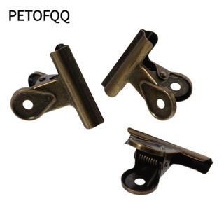 Kẹp đuôi dài bằng thép không gỉ PETOFQQ, Kẹp kim loại bằng đồng cổ điển 1,97 Inch / 5cm, Kim loại đa năng Văn phòng và Đồ dùng gia dụng Văn phòng