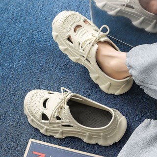 Dép Bước Vào Shit Feel Đi Biển Lỗ Chống Thấm Nước Giày Chống Trơn Trượt Khử Mùi Siêu Mềm Đế Nhẹ Dép Nam Nữ