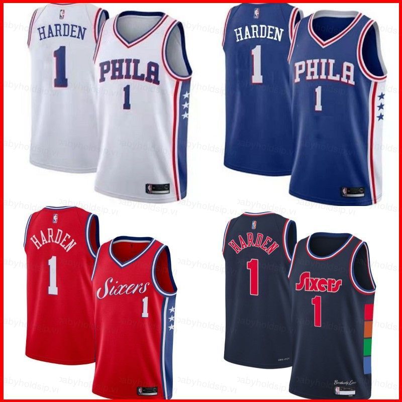 Áo Jerseys Cổ ĐiểnPhiladelphia 76ers 2022 Cứng Plus Size