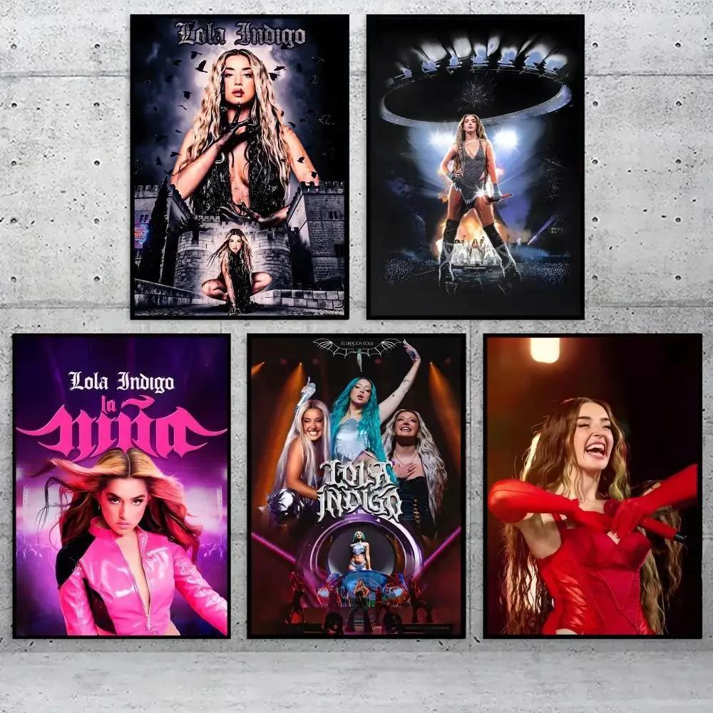 Lola Indigo Âm Nhạc Poster Canvas Treo Tường Nghệ Thuật In Cho Phòng Khách Phòng Ngủ Unframed Trang 