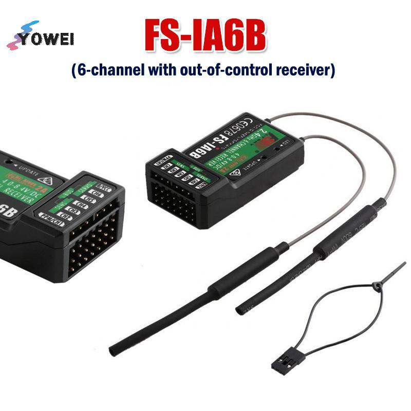 YOWEI Flysky FS-iA6B Đầu thu PPM với mô hình giao diện IBus Bộ thu điều khiển từ xa máy bay cho máy 