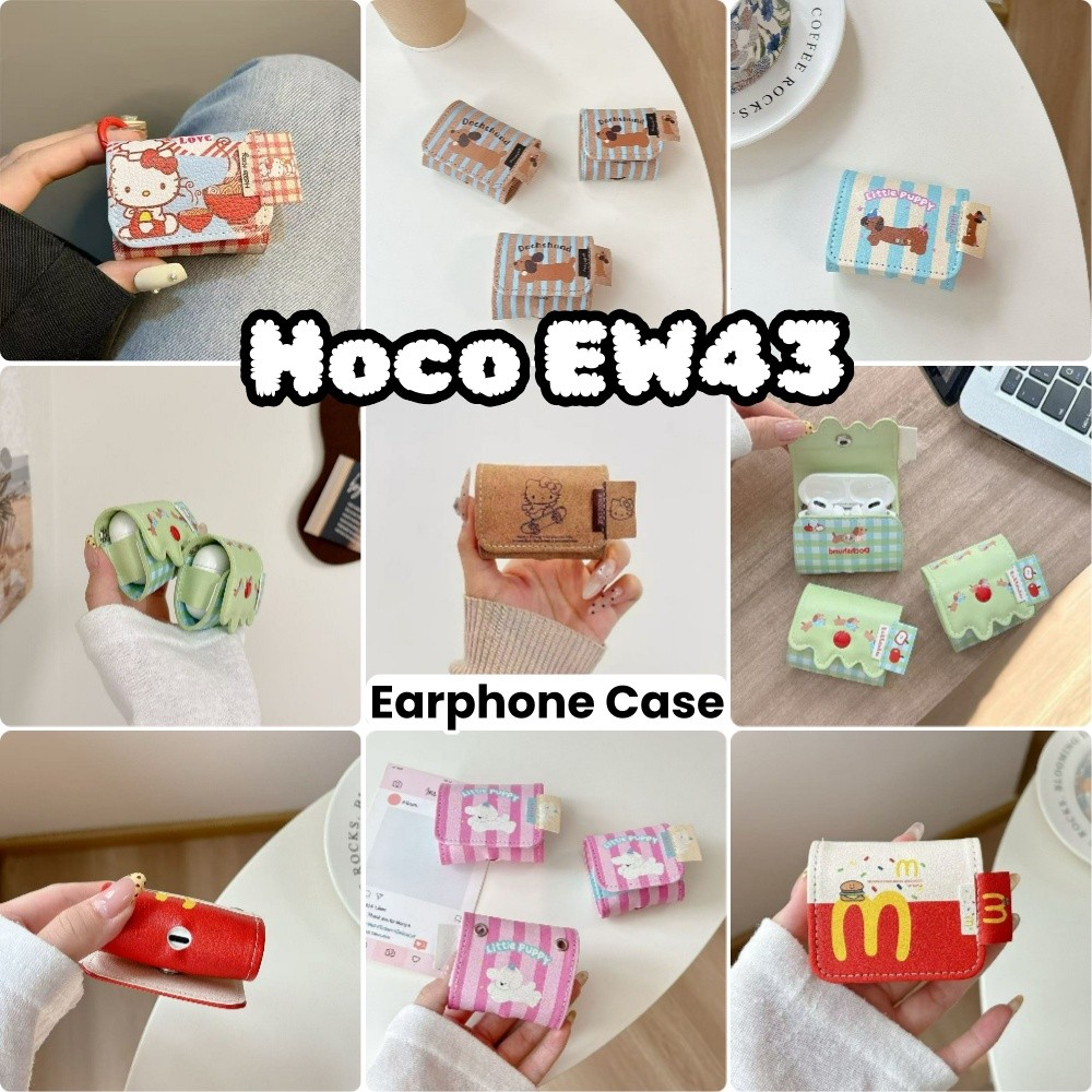 [Còn hàng] Dành cho vỏ Hoco EW43 Vỏ bọc tai nghe dệt may hoạt hình dễ thương