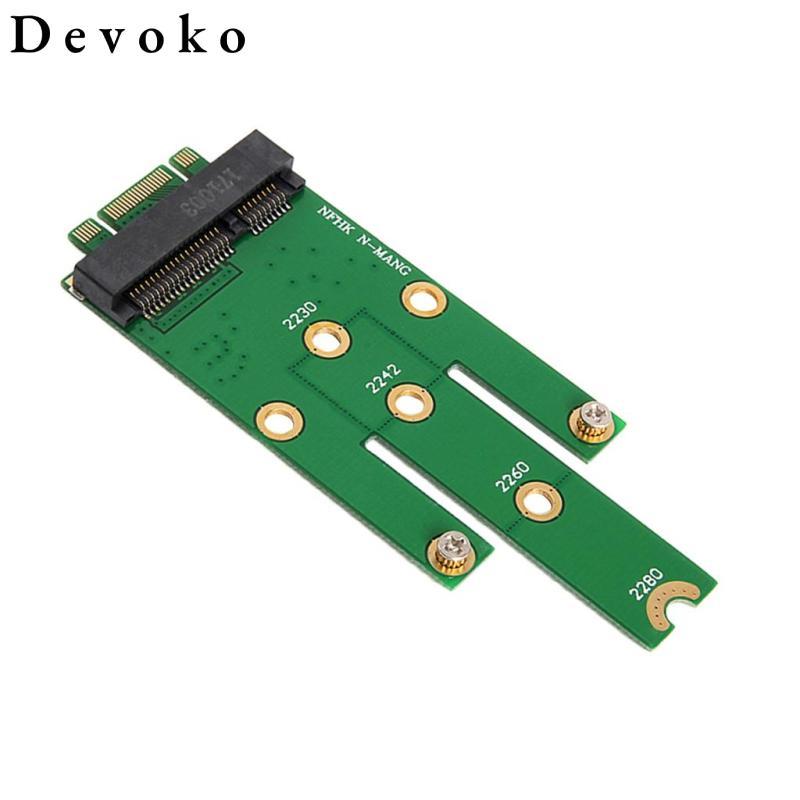 NGFF M.2 B Key to mSATA Mini PCI-E SATA 3.0 SSD Nam Adapter Thẻ Chuyển Đổi