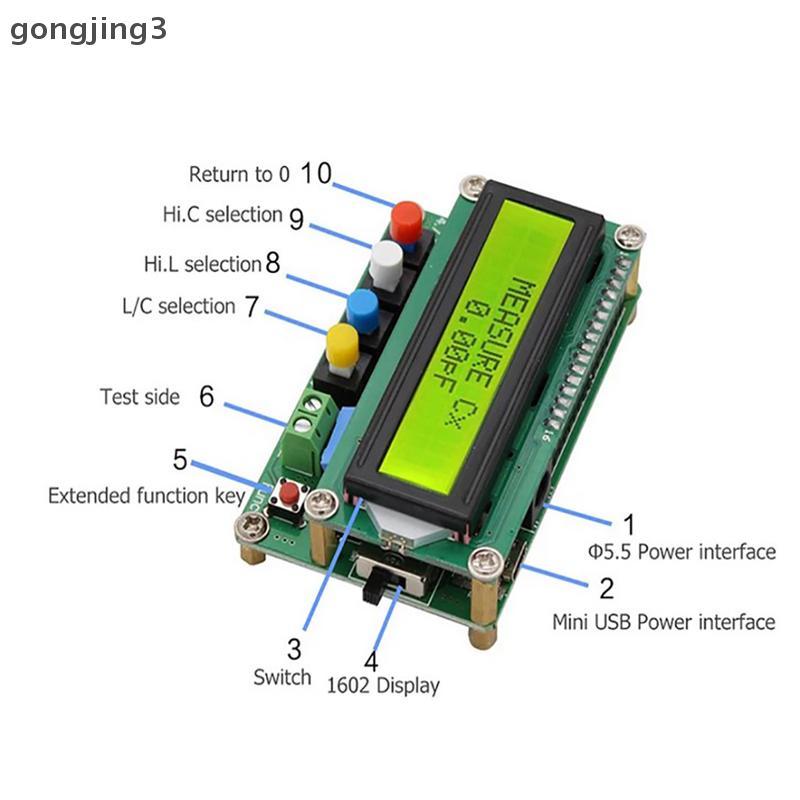 Gongjing3 Digital LC100-A LCD Độ chính xác cao Điện dung L / C Meter Tester th