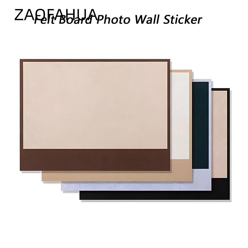 ZAOFAHUA Tấm nỉ, Bảng lưu trữ Không làm tổn thương Nhãn dán tường ảnh treo tường, Giá trưng bày trang trí tự dính Bảng tin Trang trí ký túc xá