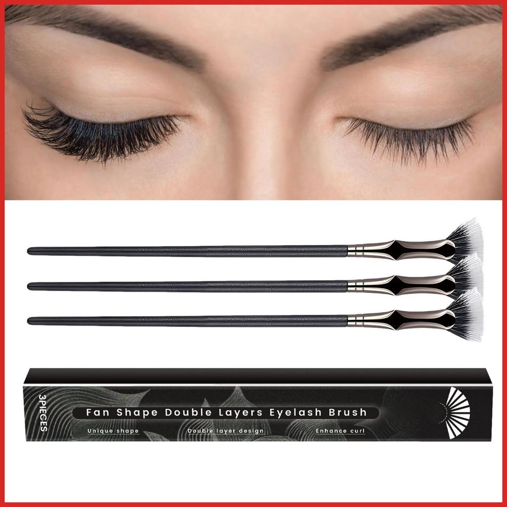 Lash Brush 3 Miếng Không leming Clumping Lông Mi Dụng Cụ Trang Điểm Lông Mi Quạt Bàn Chải Dành Cho N