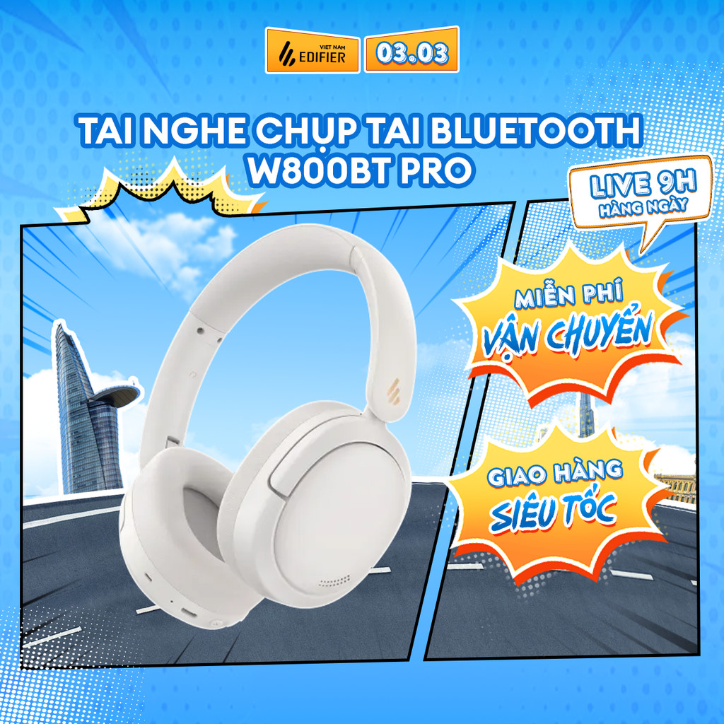 Tai Nghe Bluetooth Chụp Tai Không Dây EDIFIER W800BT Pro/Atom Max - Chế Độ Chống Ồn - Nghe Đến 45H -15 Tháng Bảo Hành | BigBuy360 - bigbuy360.vn