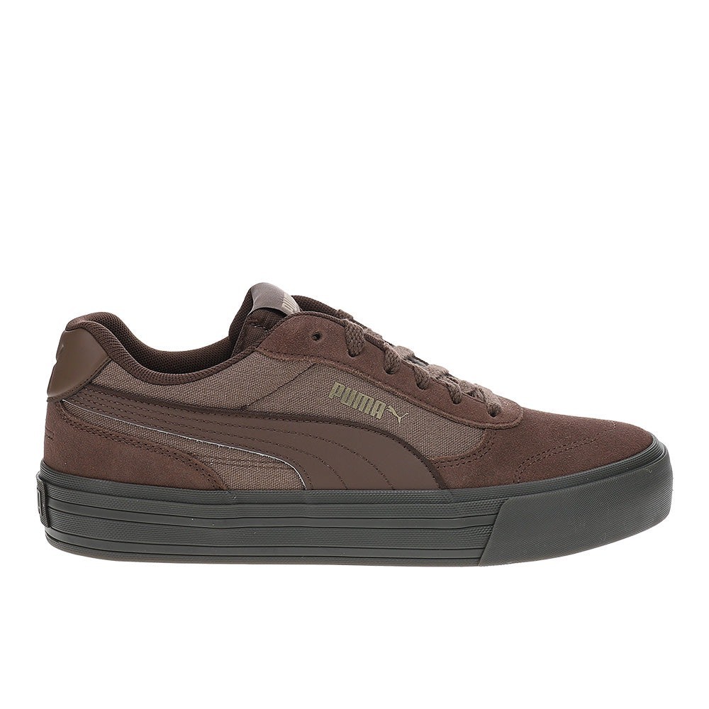 Giày thể thao sneaker chính hãng Puma Court Vulc Brown - Nâu đen