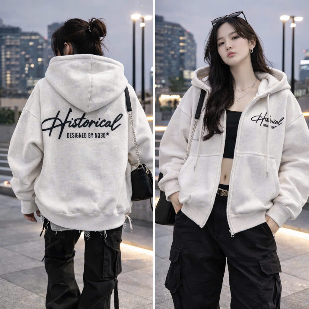 áo khoác nỉ HISTORY HERA  HERA  HERA  NÓN 2 LỚP