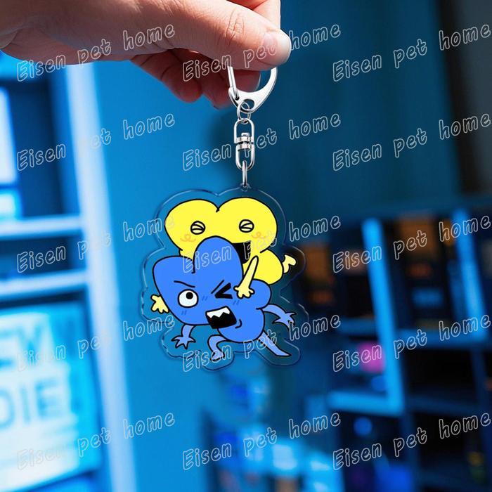 Cute Cartoon Bfb Fourx Keychain for Accessories Bag Key Chain Ring Jewelry Fans Gifts Bfdi Four Keyc