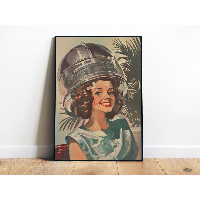Retro Hair Salon Nghệ Thuật Treo Tường Ngộ nghĩnh Poster Làm Tóc Quà Tặng Thẩm Mỹ Viện Nghệ Thuật 60
