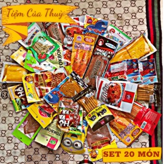 COMBO Đồ ăn vặt CAY SIÊU HOT, đồ ăn vặt tuổi thơ, đồ ăn vặt nội địa, TIỆM CỔNG TRƯỜNG 20 GÓI