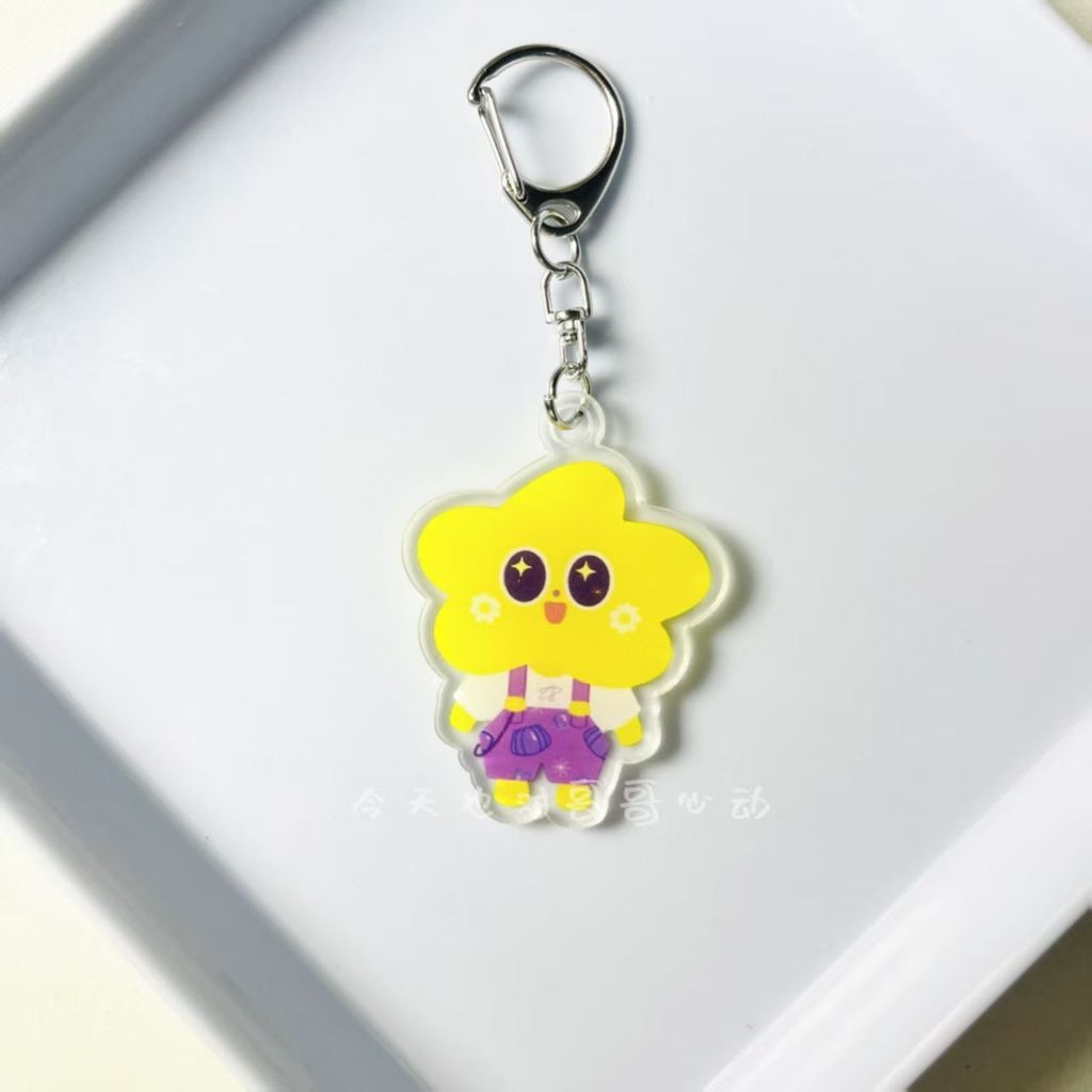 Thailand GMMTV CP Acrylic Comic Keychain Double Sides Printing Pendant Bag Accessories Key Ring Pert