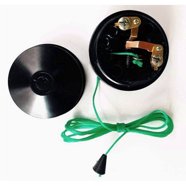 Công tắc dây kéo màu đen Hộ gia đình Hộp kéo tay cổ điển Bóng đèn dày Điều khiển đơn Dây kéo ánh sán