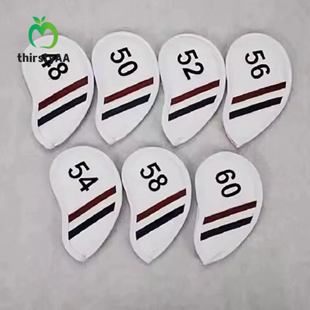 THIRSTYAA Golf Wedge Cover, PU Leather Angle Club Sand Wedge Headcover, Universal Big Number Chống n