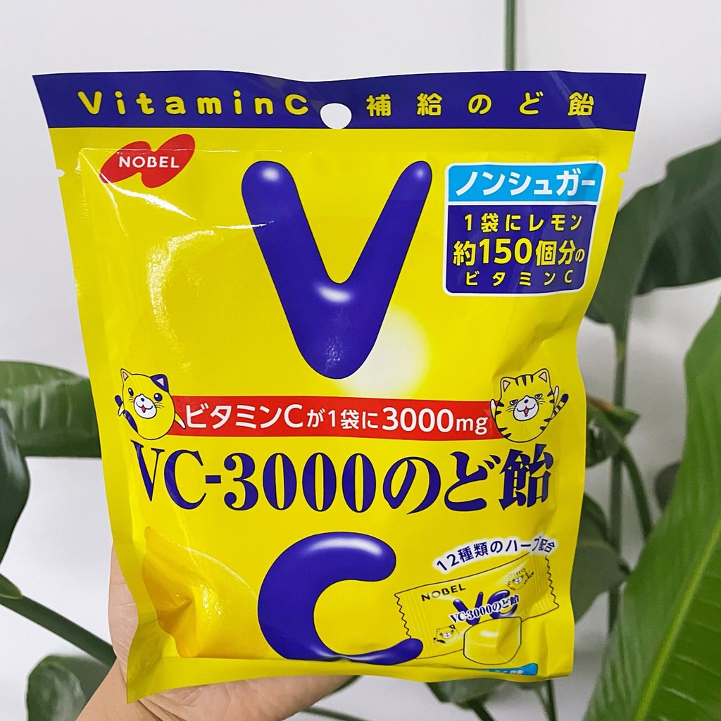 Nhập khẩu nobel nobel VC3000 Chanh Bưởi Xanh Glucose Chia sẻ Văn phòng Đồ ăn nhẹ 03.06