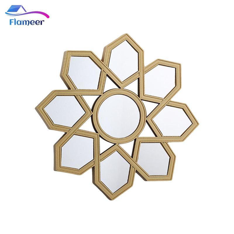 Flameer Treo Tường Gương Trang Trí Gương Đạo Cụ Ảnh 25cm Gương Tròn Cho Hội Trường Khách Sạn Nền Phò