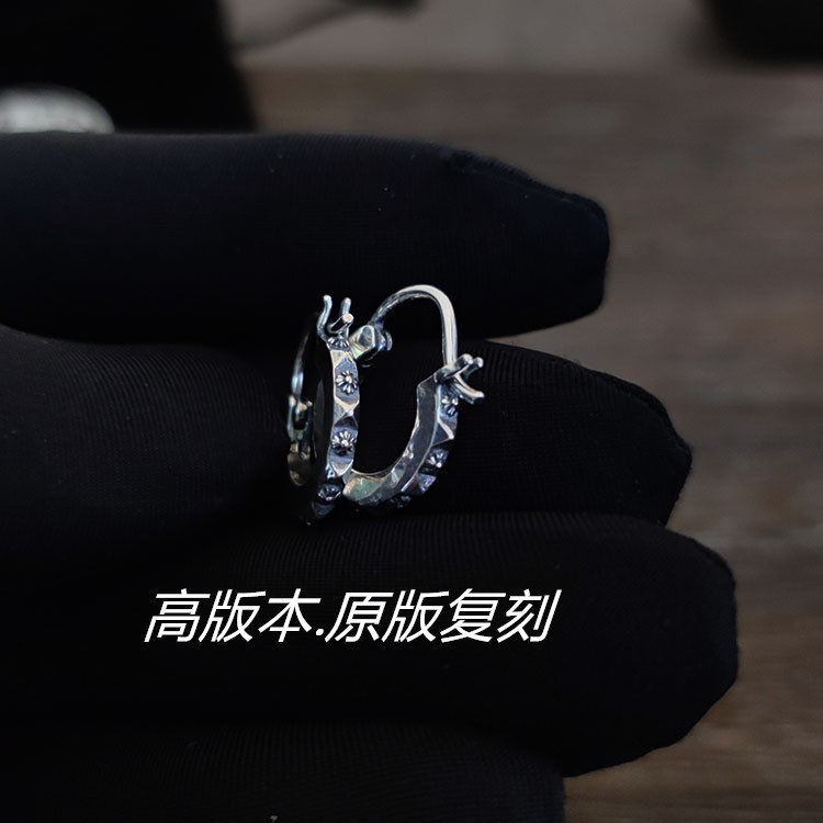 Thai Silver Vintage s925Silver Fashionable Personalized Cross Earrings