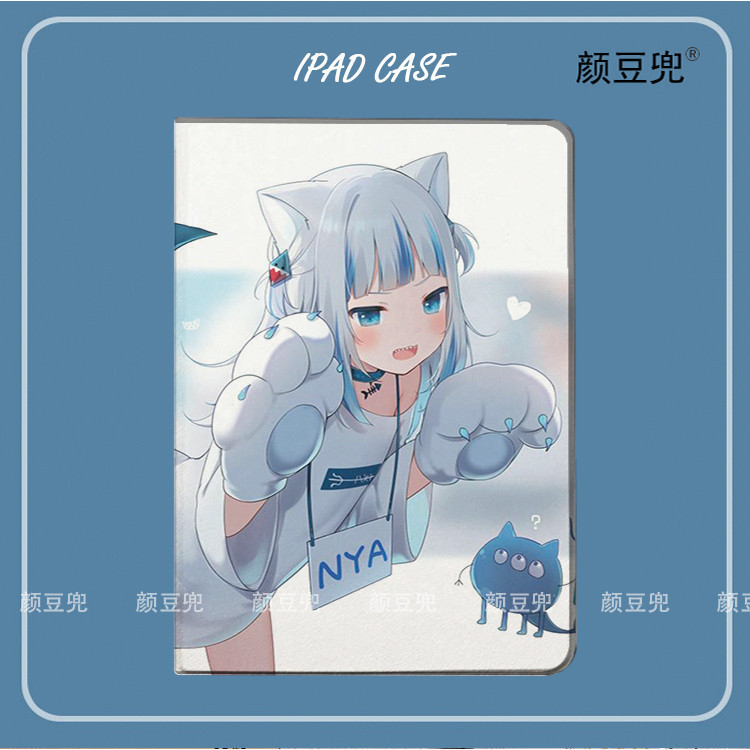 Hololive Gawr Gura Anime Ốp Lưng iPad 10.2 9th 10th Air 2 3 Mini 6 5 Ốp Lưng Silicon Sang Trọng Pro 