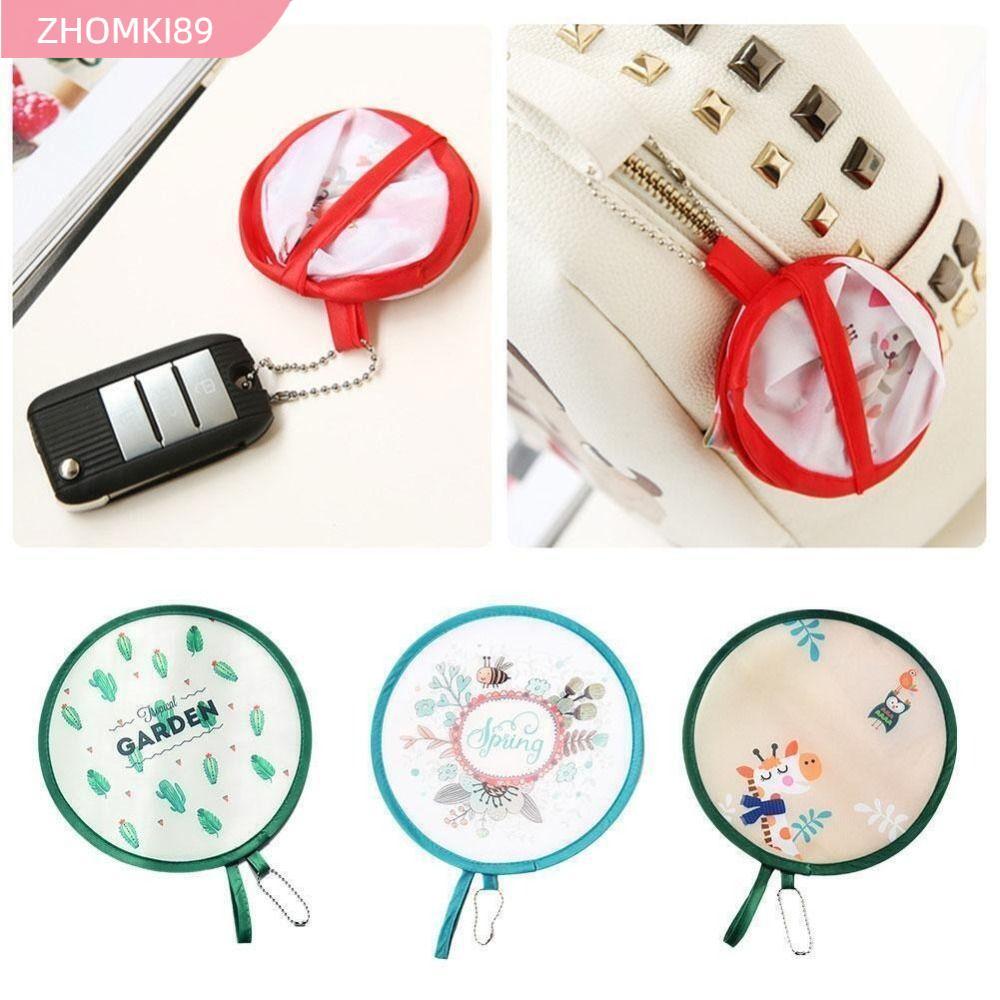 Quạt nhỏ hoạt hình ZHOMKI89, Quạt bỏ túi Mini có thể gập lại, Quà tặng chất lượng cao Quạt vải bỏ tú