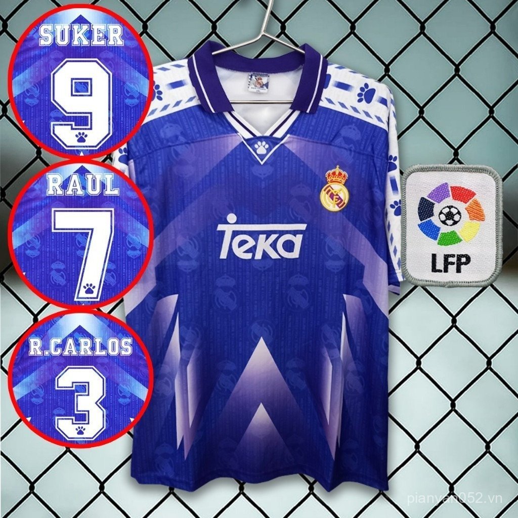 Áo Away Real Madrid Retro 1996/97 Chất Lượng Cao