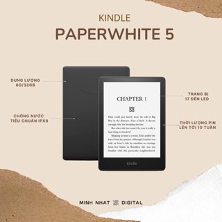 Máy đọc sách Kindle Paperwhite 5 (Tặng bao da)