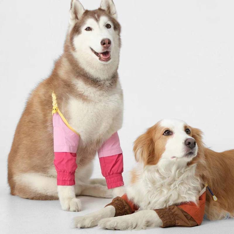 Pet Elbow Pad Clothes Pet Joint Protective Cover Water and Dirt Resistant Knee Pad Dog Clothes Four 