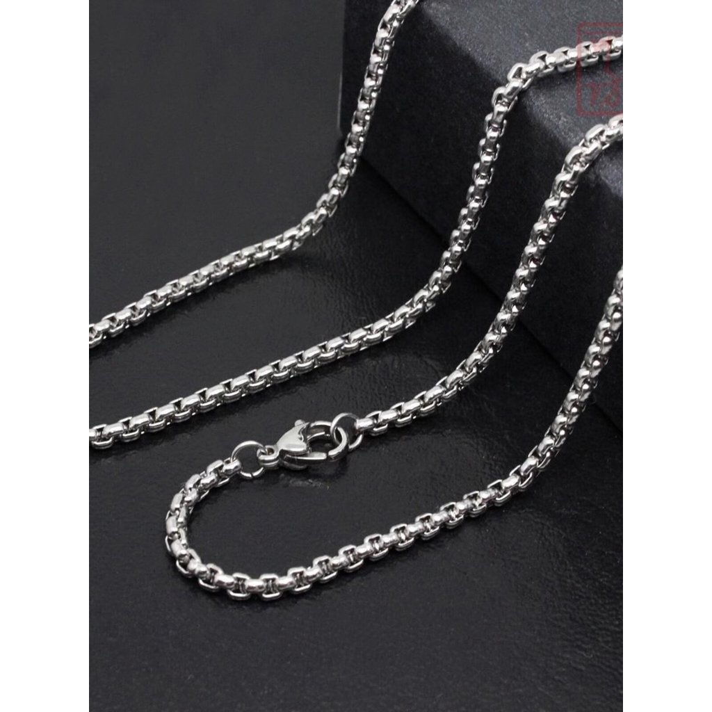 dây chuyền nam dây chuyền titan nữ Mặt dây chuyền bạc rắn và thép titan, thiết kế thời trang từ Hong