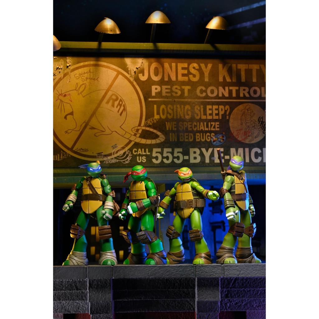[Hàng có sẵn] NECA Ninja Turtles 2012 Leo Rathido Nano Kai Slade Nhân vật hành động