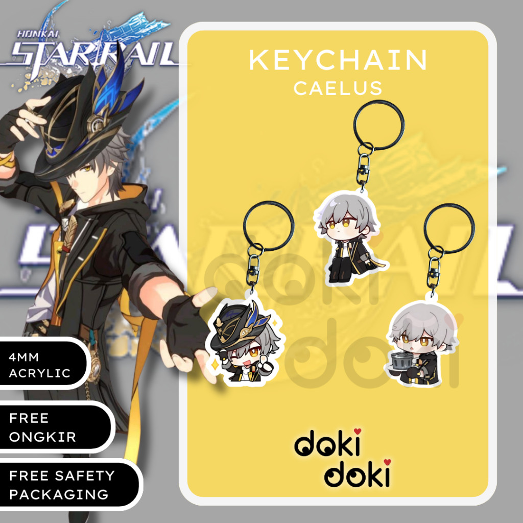 Gantungan Kunci Keychain CAELUS HONKAI STAR RAIL