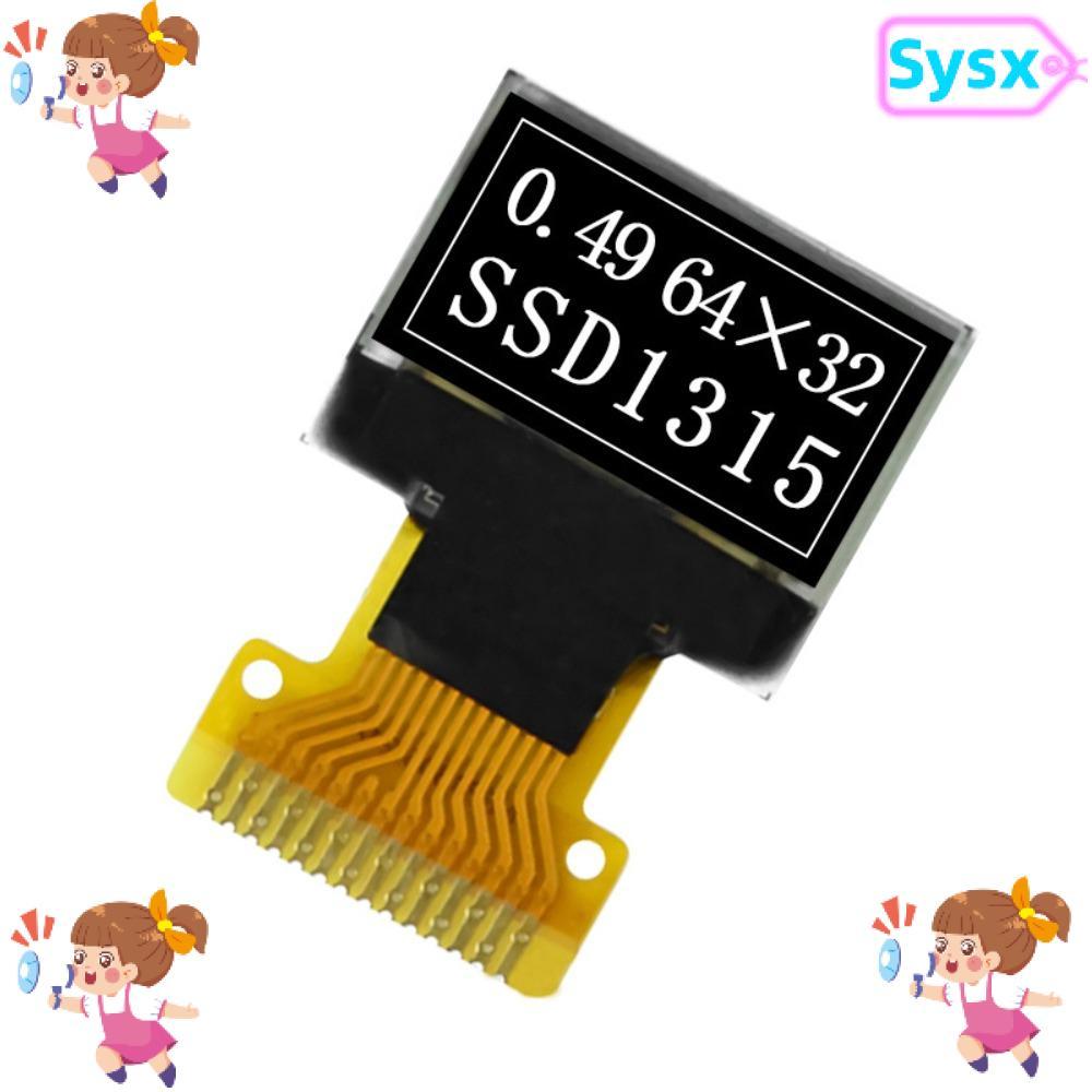Màn hình OLED SYSX, Bảng màn hình IPS OLED 0,49 inch, Mô-đun màn hình LCD OLED 14PIN 64 * 32 SSD1315