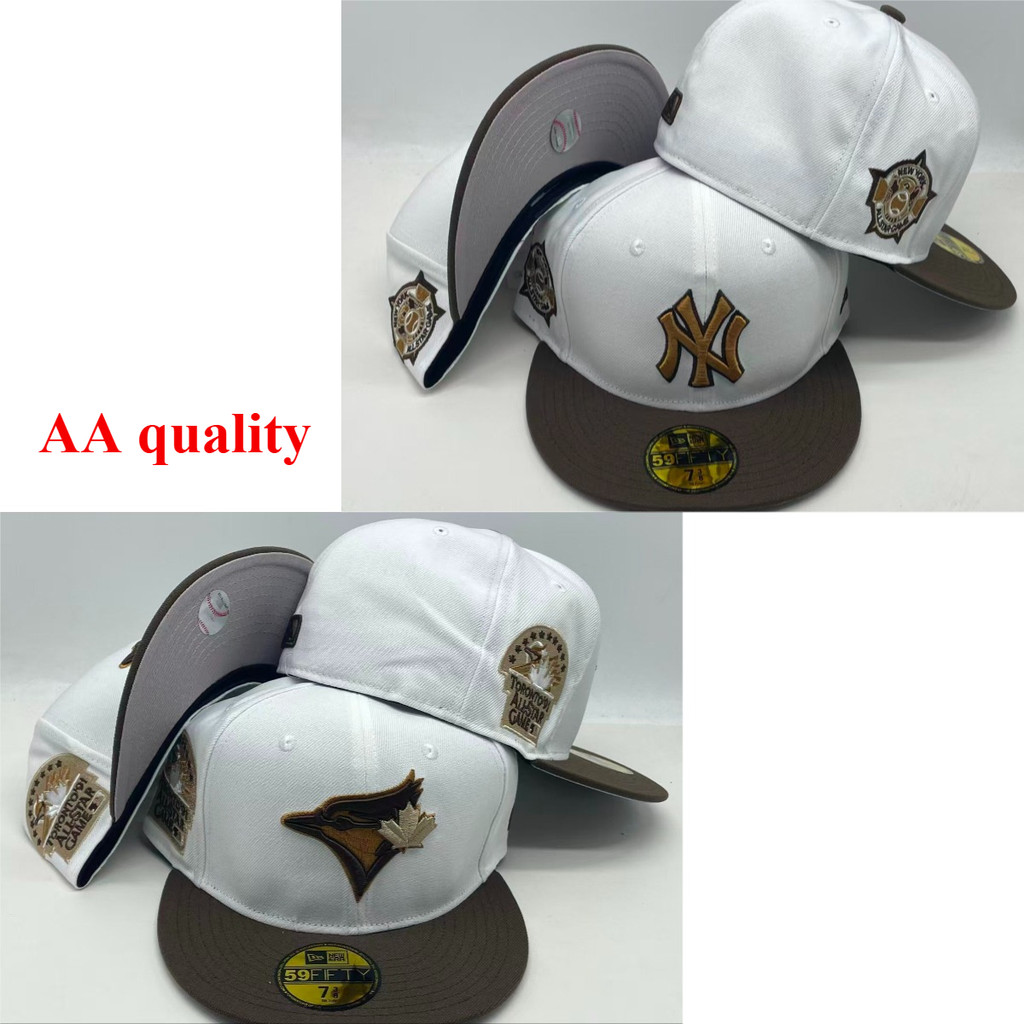 Mũ Snapback New Era 59FIFTY New York Yankees, màu xanh/trắng/nâu, chống nắng, thời trang hip-hop uni