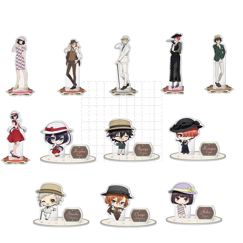 Anime Bungo Đi Lạc Chó Acrylic Đứng Búp Bê Nakahara Chuya Izumi Kyouka Hình Cosplay Đồ Chơi Quà Tặng