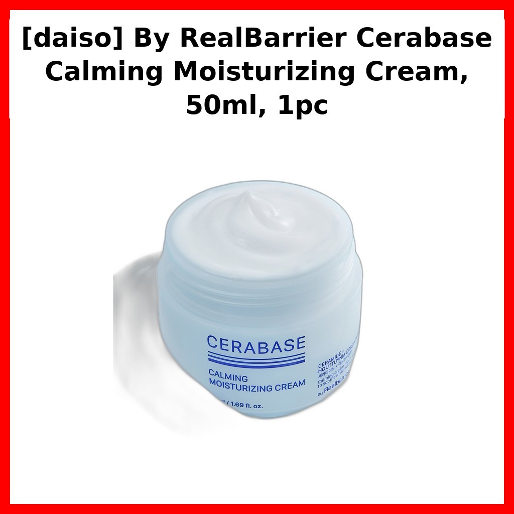 [daiso] By RealBarrier Cerabase Kem dưỡng ẩm làm dịu, 50ml, 1pc / Kem dưỡng ẩm Hàn Quốc của DAON MAR