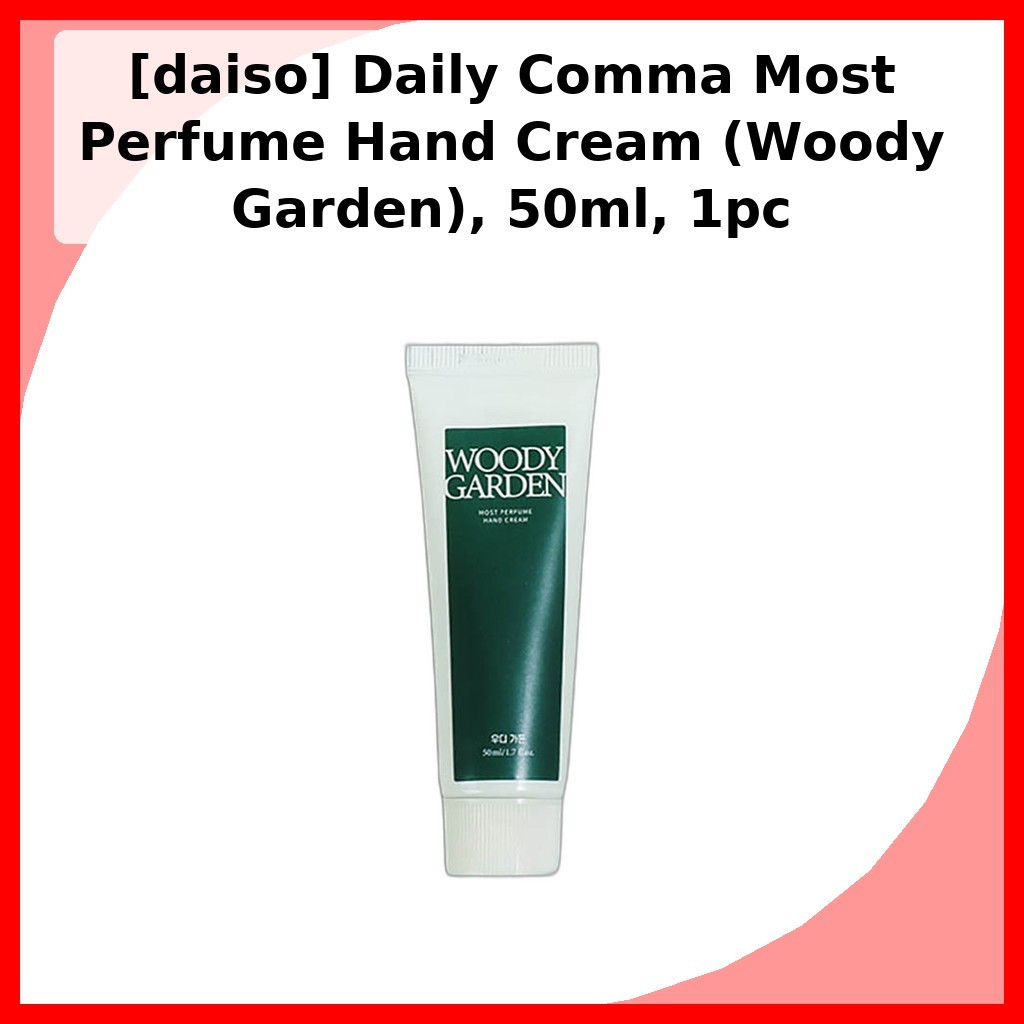 [daiso] Daily Comma Most Perfume Hand Cream (Woody Garden), 50ml, 1pc / Kem dưỡng tay Hàn Quốc của K