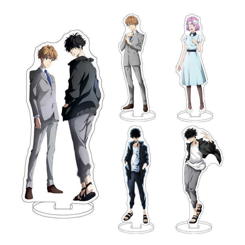 15cm Ron Kamonohashi Deranged Detective Acrylic Stand Card Sticker Photo Frame Set As Gift To Friend