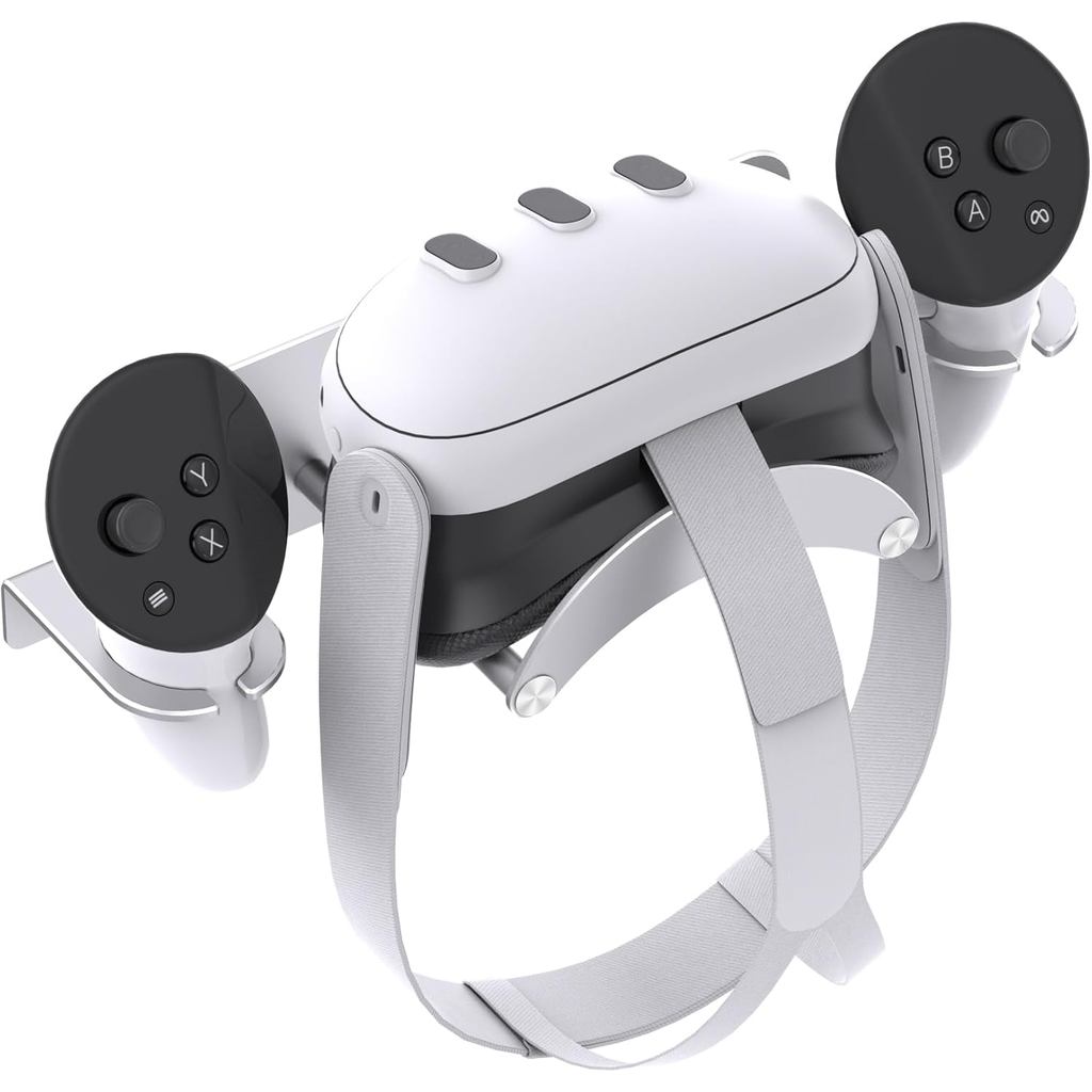 Giá treo tường VR - Tương thích với Meta Oculus Quest 3S / 3 / 2 / Pro / Rift-S, Móc treo tai nghe &