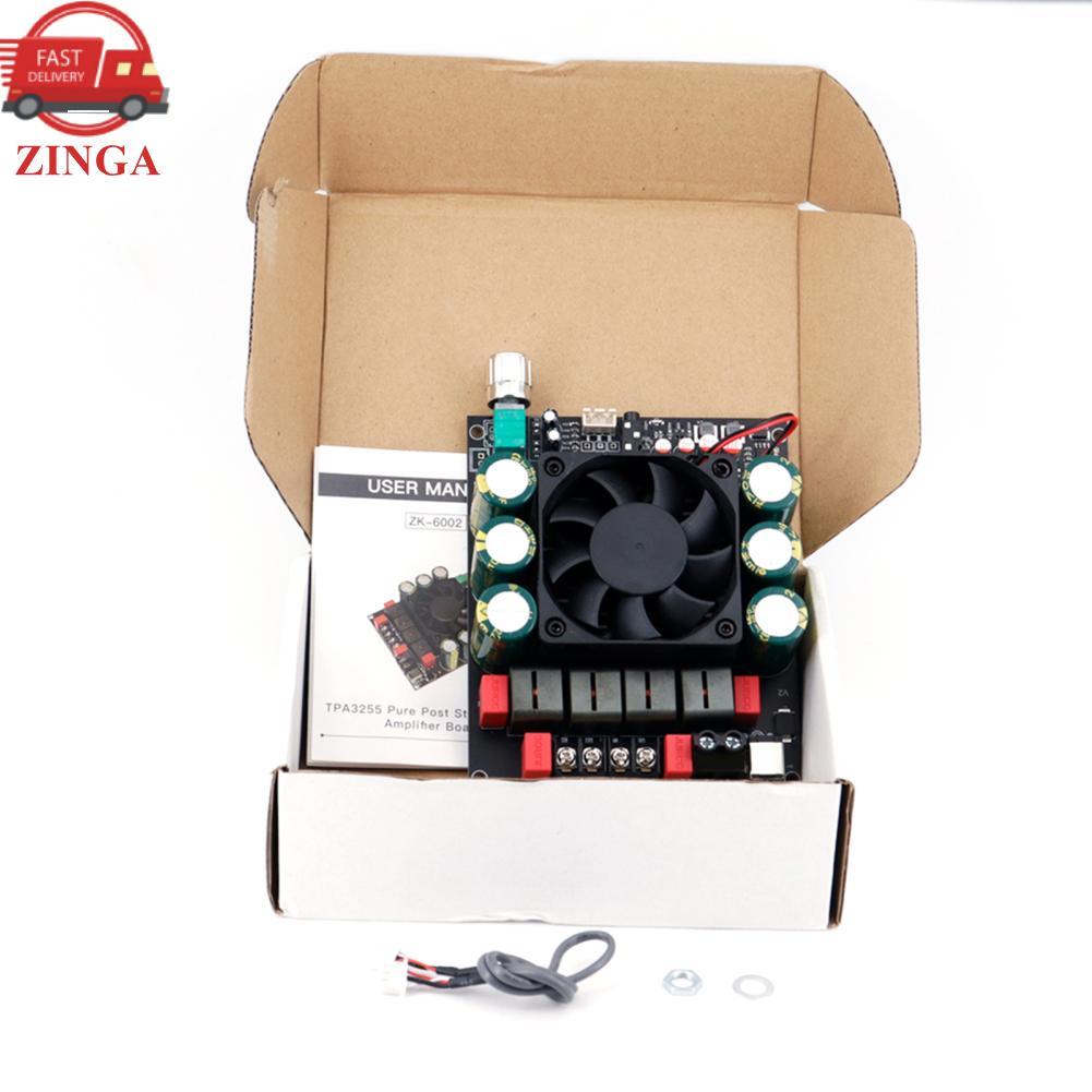 Zinga Bo mạch khuếch đại Lucute TPA3255 Âm thanh kỹ thuật số công suất cao 600W+600W với quạt được đ