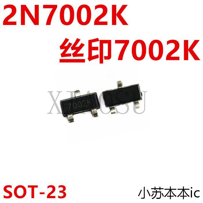 [3 CÁI] In màn hình lụa 2N7002K nguyên bản hoàn toàn mới 7002K SOT-23 N Channel MOS Điều khiển hiệu 