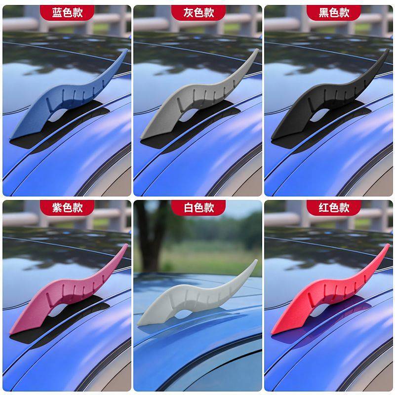 Car Roof Devil Horn Roof Luminous, Modified Car Accessories Roof Decorations Universal Rv82
