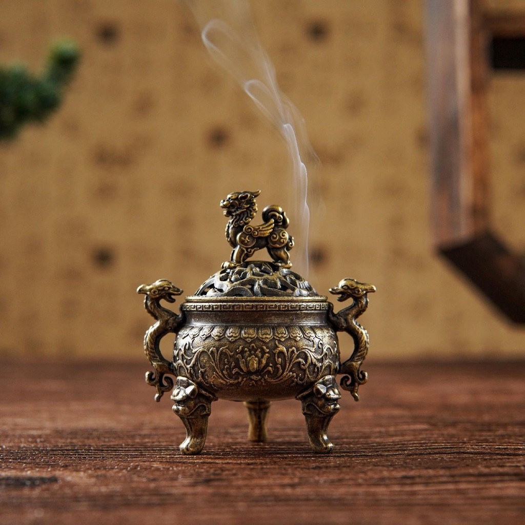 Phiên bản Mini của nhang kỳ lân ba chân đốt hương kỳ lân.032201