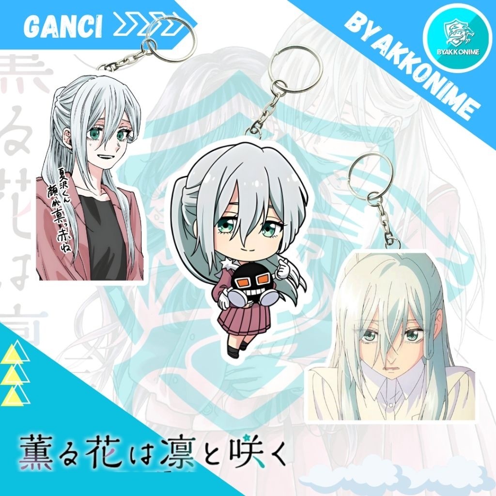 Keychain Acrylic Anime Kaoru Hana Wa Rin To Saku - Subaru Hoshina Ganci Anime Akrilik
