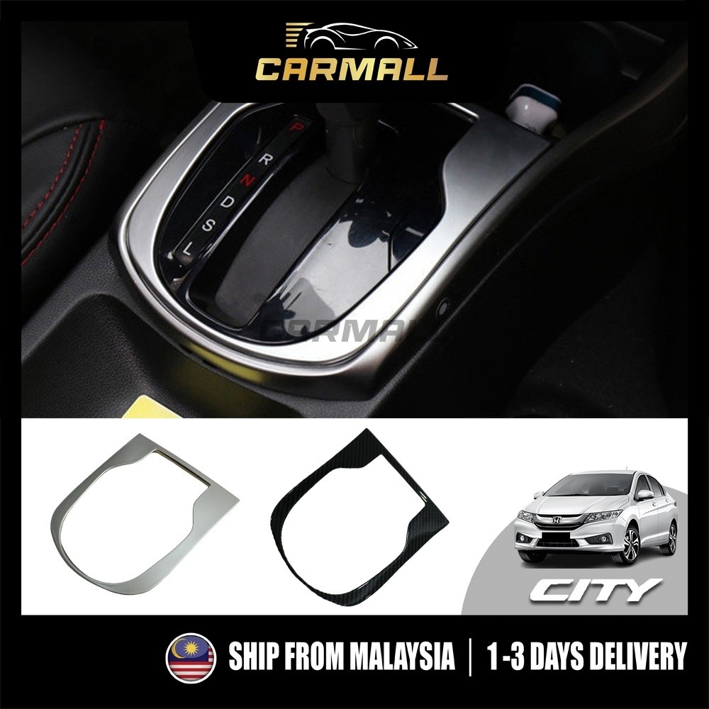 Honda City GM6 T9A 6th Gear Lót Cover Console Gear Shift Panel Khung Trim Cover Carbon City (2014-20