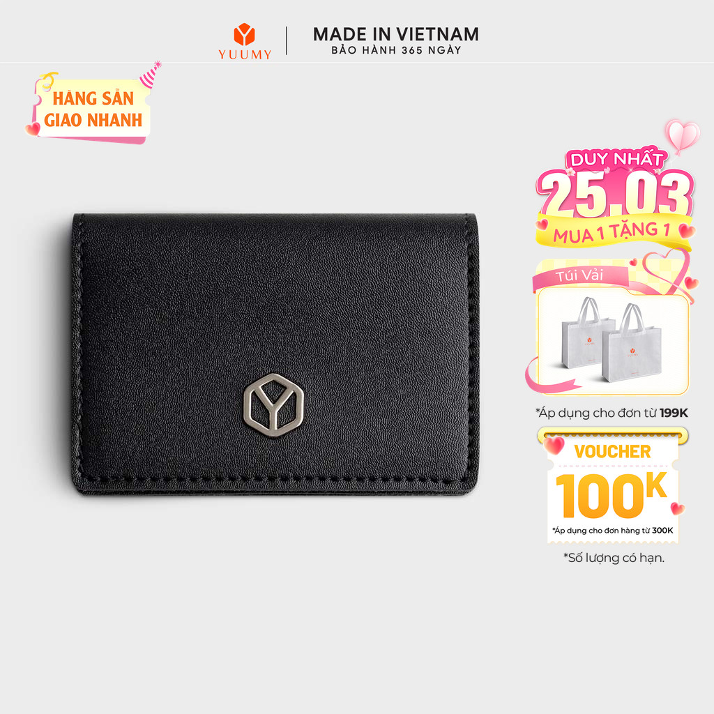 Ví Yuumy (Thời trang nữ cầm tay mini đựng thẻ - Ví da Seasand YV115)