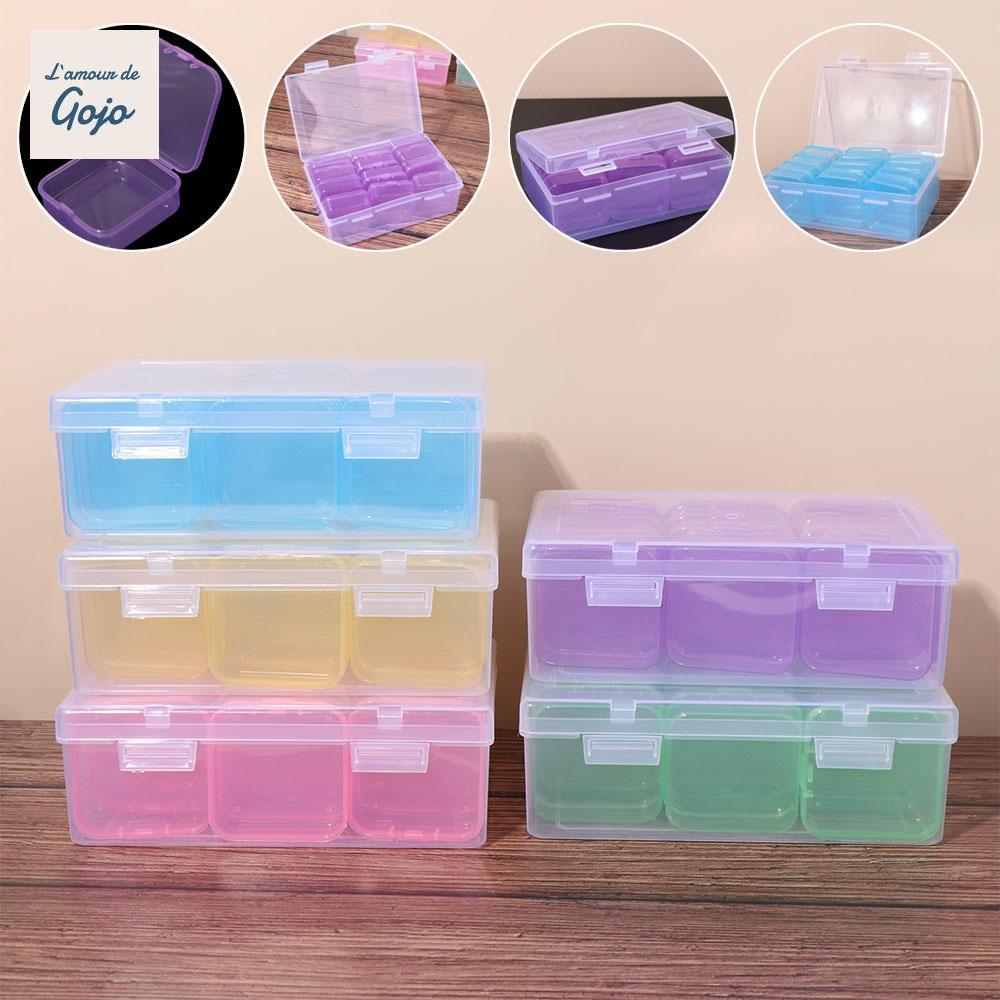 Hộp đựng hạt trang sức GOJO, 12 lưới Thiết kế móng tay bằng kim cương giả đầy màu sắc Sắp xếp, Tiết 