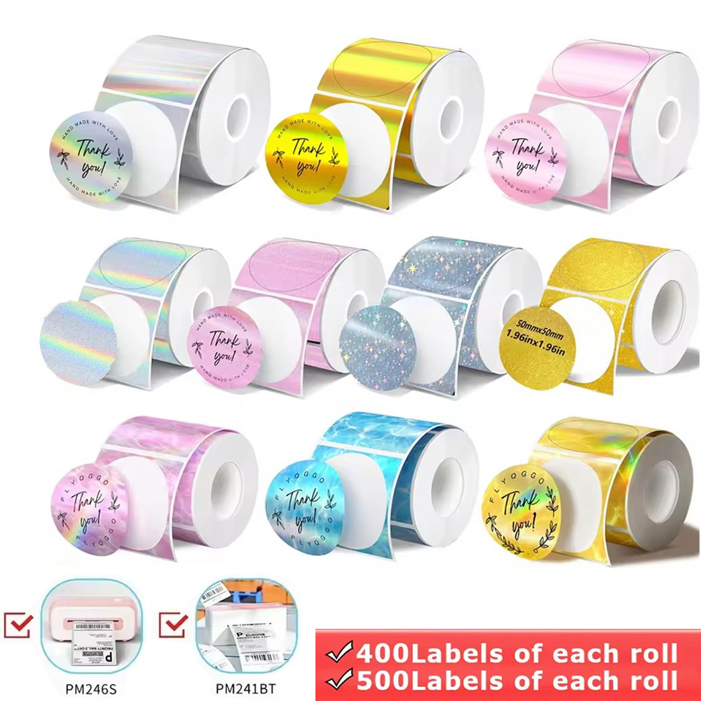 Miếng Dán Nhãn Nhiệt Cho Máy In Phomemo 241BT / D520 / 344WF, Tương Thích Với Máy In Nhiệt Thương Hi