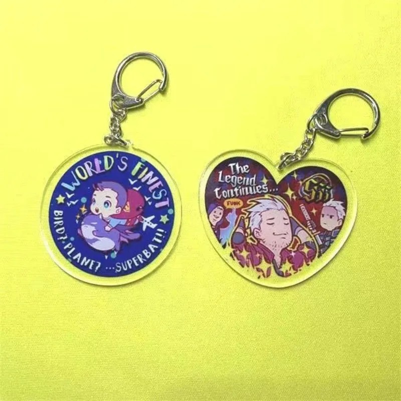 Móc khóa Devil May Cry DMC Dante Vergil Mica Acrylic Chibi Móc khóa Anime Game phụ kiện decor cặp sá